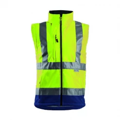 EuroProtection - Coverguard Vestes Hv Haute VisibilitĂ© Veste Haute Visibilité Softshell Station Coverguard Jaune Marine L